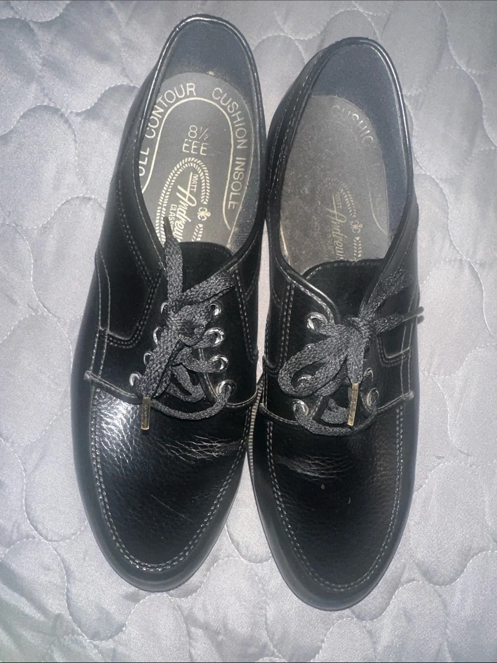 Full Contour Black Leather Men's Lace-Up Derby